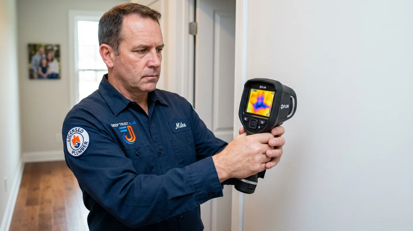 Thermal imaging leak detection by Johns Plumbing LLC in Bridgewater